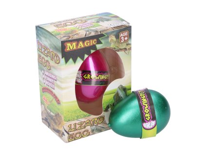 Vejce rostoucí ještěrka 6,5 cm