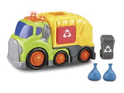 Kiddy Auto popelářské s efekty 19,5 cm popelnice