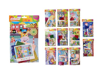 Kreativní set lepení 18x25 cm - MIX