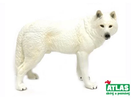 E - Figurka Vlk bílý 12 cm