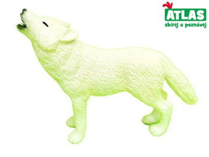 A - Figurka Vlk bílý 9 cm