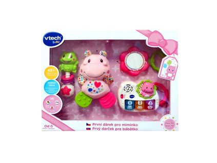 Vtech První dárek pro miminko CZ - růžový