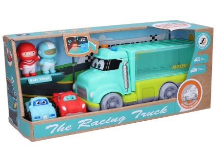 Auto závodní s efekty set 4ks