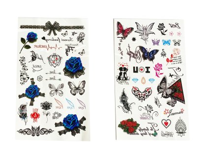 Tetovací samolepky holky 25cm