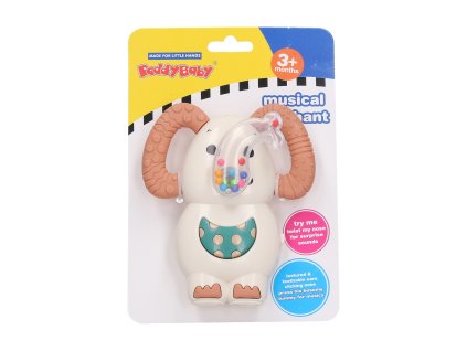 Chrastítko slon s efekty 12 cm