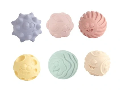 Míčky motorické sada 6 ks 6 cm