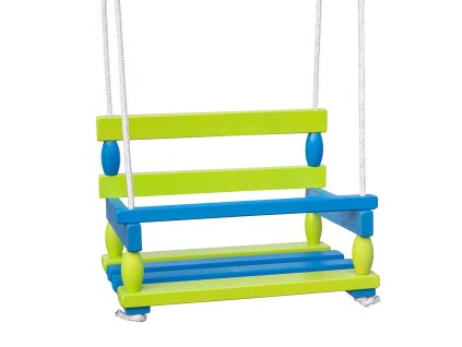 Houpačka dřevěná zelená 38x29 cm