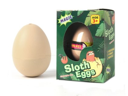 Vejce rostoucí lenochod 6,5 cm