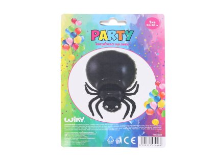 Balónek nafukovací - Pavouk černý 53x80 cm