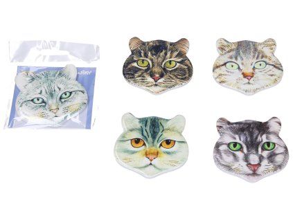 Magnet kočka 7,5x7,5 cm mix