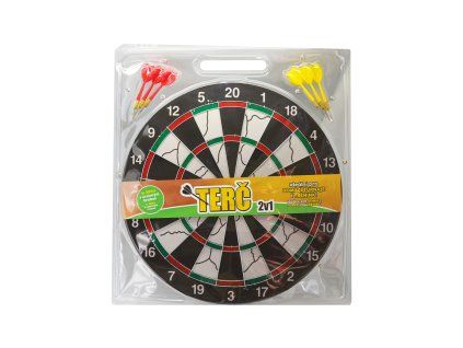 Terč 2v1 na šipky 43 cm