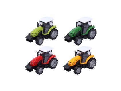 Traktor kovový na natažení 10,5 cm