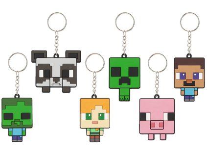 Minecraft klíčenka 2D 6 cm