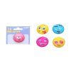 Magnet skleněný kulatý obličej 4 cm mix