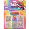 Razítková sada 5 razítek a 3 fixy Trolls