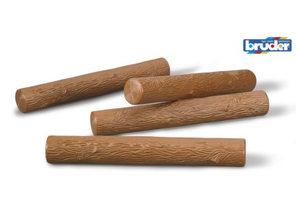 BRUDER 2348 Náhradní klády - 4ks /světlé /