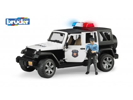 BRUDER 2526 Policejní AUTO JEEP WRANGLER RUBICON s figurkou