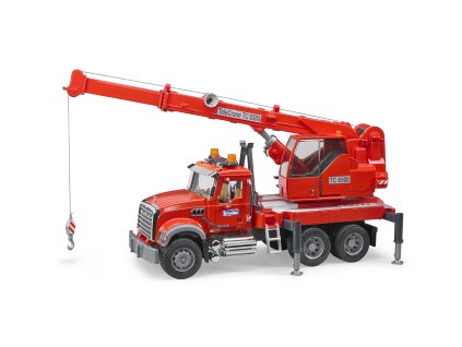 BRUDER 2826 Červený jeřáb MACK Granit