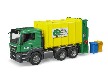 BRUDER 3764 Nákl. auto MAN TGS - popelář (zelený)