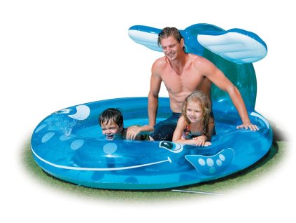 Intex bazének velryba s fontánkou 208x157x99cm