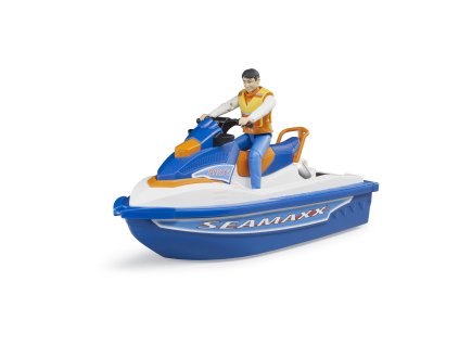 BRUDER 63150 Vodní skútr s řidičem