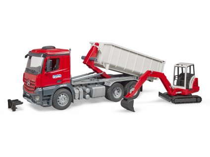 BRUDER 3624 MB AROCS kontejner + minibagr