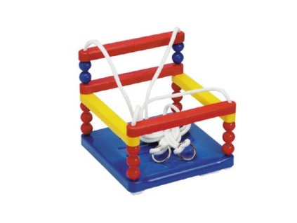 Dětská houpačka plast 32x32cm nosnost 35kg asst 3 barvy