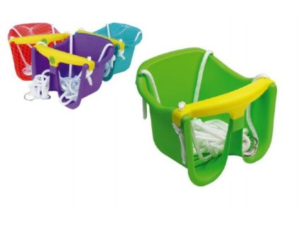 Houpačka Baby plast 30x23x28cm nosnost 25kg asst 4 barvy