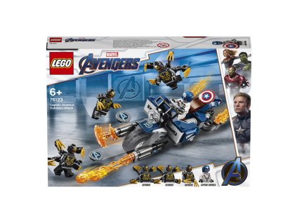 LEGO 76123 Super Heroes Captain America: útok Outriderů