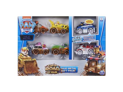 Tlapková patrola - dárkové balení 6 ks teréních autíček