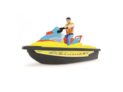 BRUDER 9042 Vodní skútr s řidičem - nová barva