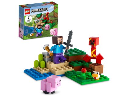 LEGO 21177 Minecraft útok Creepera