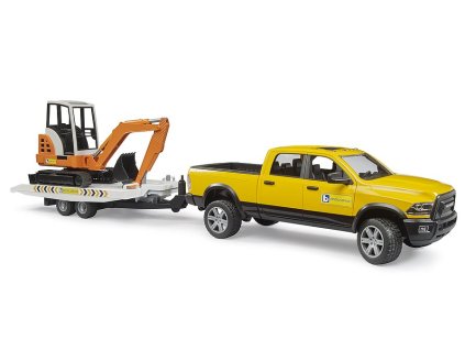 Bruder 2546 Terénní servisní auto RAM s minibagrem