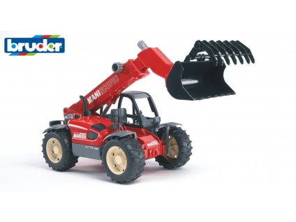 BRUDER 2125 Červený  NAKLADAČ MANITOU MLT 633