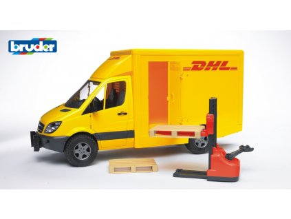 BRUDER 2534 Žluté AUTO MERCEDES BENZ Sprinter DHL