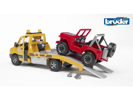 BRUDER 2535 Žluté AUTO MB Sprinter s majákem