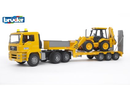 BRUDER 2776 Žlutý NÁVĚS s JCB MAN TGA