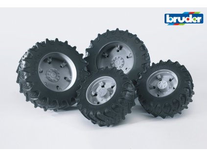 BRUDER 3315 Šedá dvojitá kola pro serii 03..