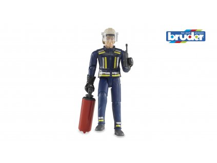 BRUDER 60100 Figurka hasič v obleku s příslušenstvím