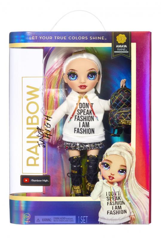 MGA Rainbow High Junior Fashion panenka, série 2 – Amaya Raine
