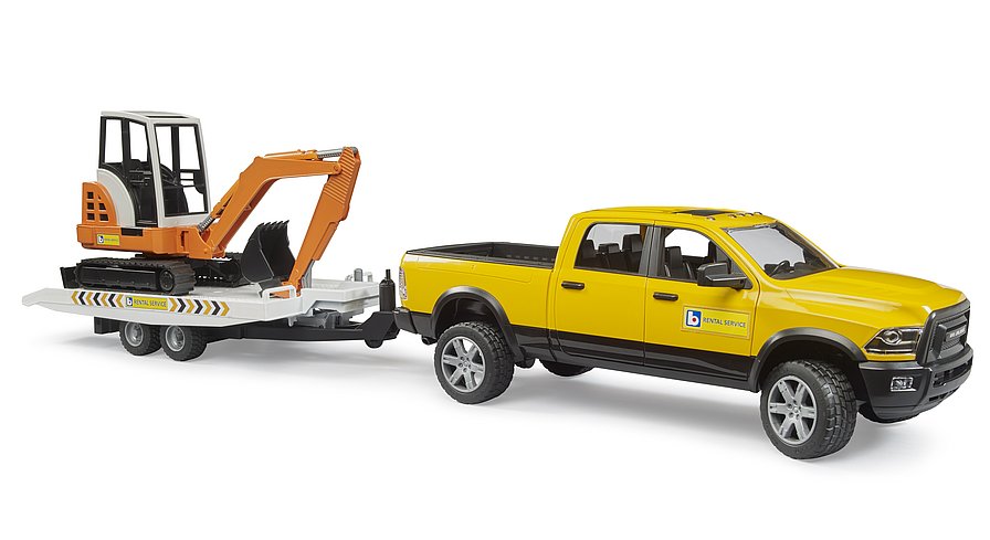 Bruder 2546 Terénní servisní auto RAM s minibagrem