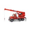 BRUDER 2826 Červený jeřáb MACK Granit