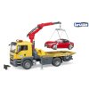 BRUDER 3750 Nákl. auto MAN TGS - odtahovka+osobní auto nové