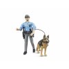 BRUDER 62150 bworld figurka - policista, pes