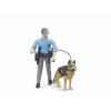 BRUDER 62150 bworld figurka - policista, pes