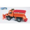 BRUDER 2572 Oranžové AUTO MB Unimog sypač,zimní údržba