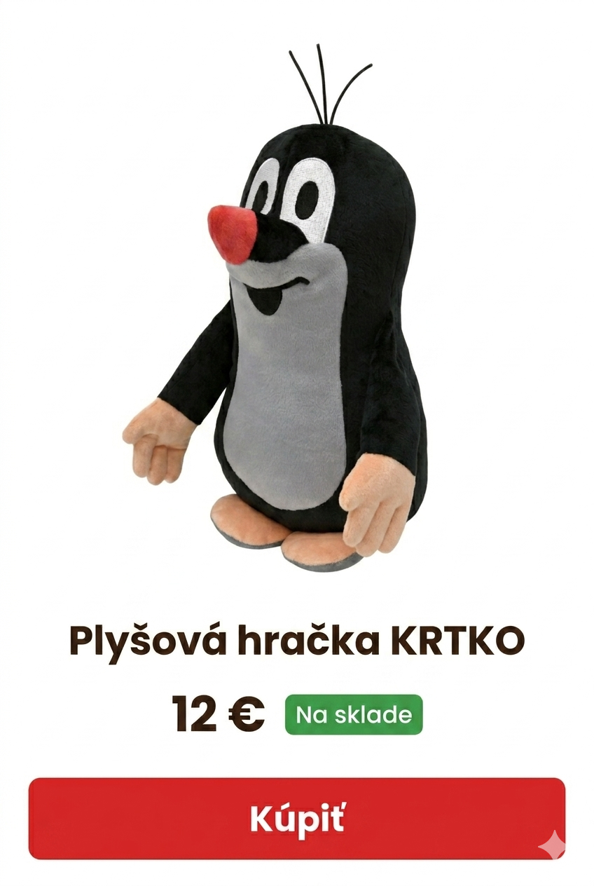 Plyšová hračka Krtko
