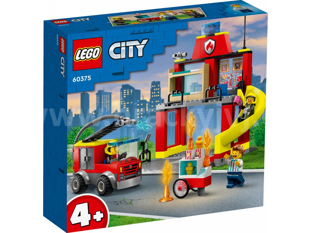 LEGO® City 60375 Hasičská stanice a auto hasičů - HračkyJVJ.cz