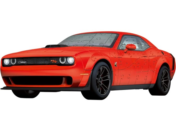 Ravensburger 3D puzzle Dodge Challenger červený 108 dílků