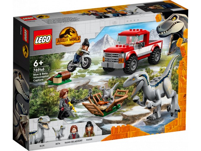 LEGO® Jurassic World 76946 Odchyt velociraptorů Blue a Bety